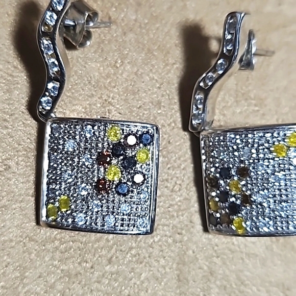 Pomellato-style real diamonds earrings. - Picture 3 of 5